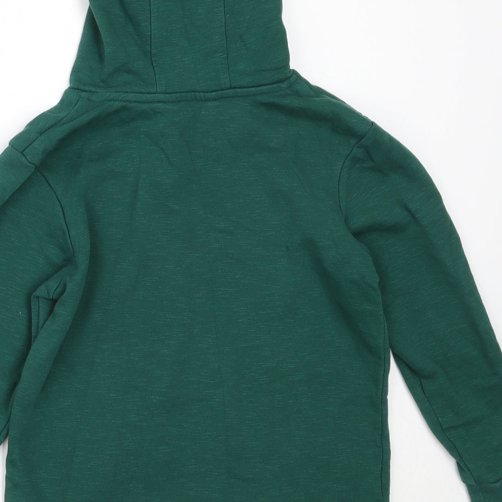 George Boys Green  Cotton Pullover Hoodie Size 7-8 Years