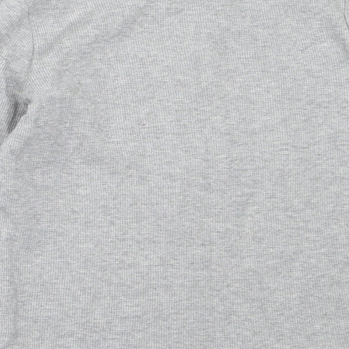 NEXT Boys Grey  Cotton Basic T-Shirt Size 7-8 Years Round Neck