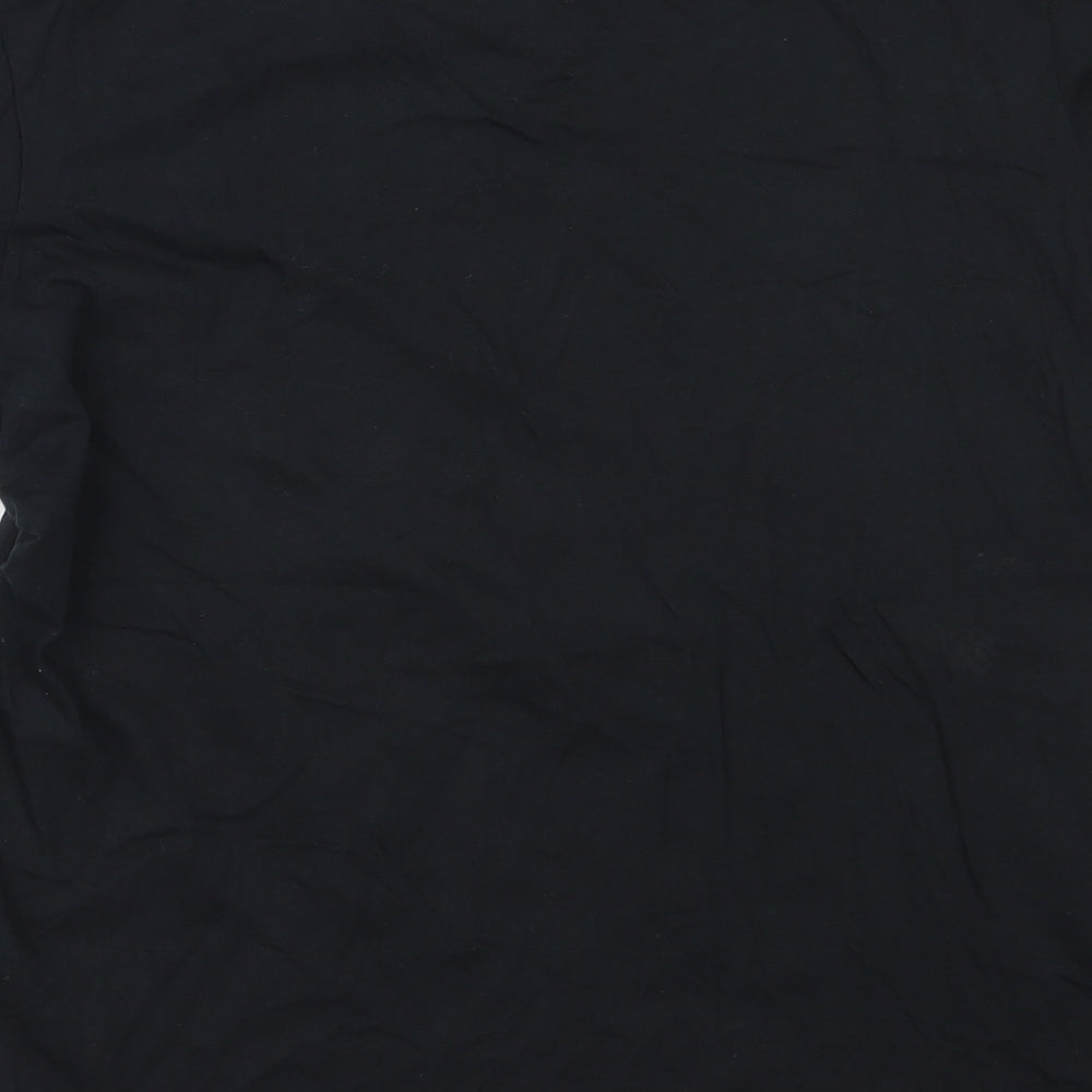 Columbia Mens Black  Cotton  T-Shirt Size L Round Neck