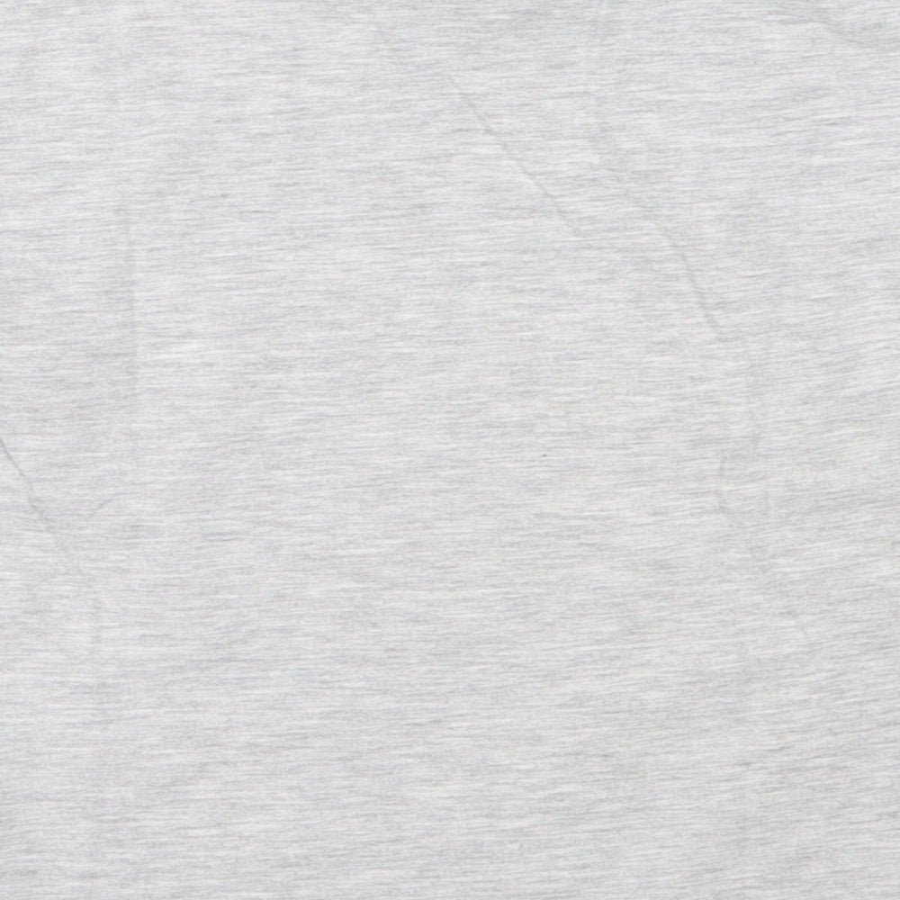 Marks and Spencer Girls Grey  Polyester Basic T-Shirt Size 7-8 Years Round Neck  - frozen