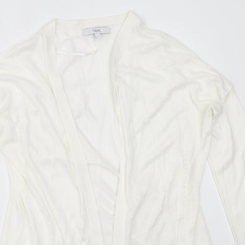 NEXT Womens White Round Neck  Acrylic Pullover Jumper Size 8
