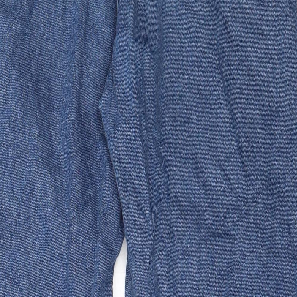 Primark Womens Blue  Cotton Straight Jeans Size 10 L27 in Regular
