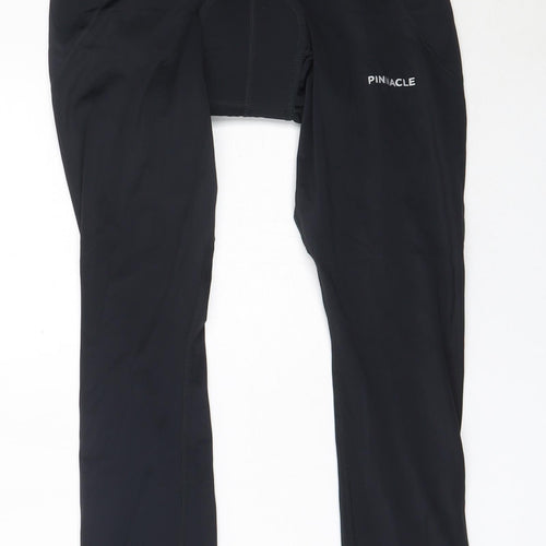 Pinnacle Womens Black  Polyester Capri Leggings Size 10  Regular
