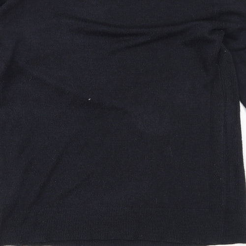 Dorothy Perkins Womens Blue Round Neck  Acrylic Pullover Jumper Size 10