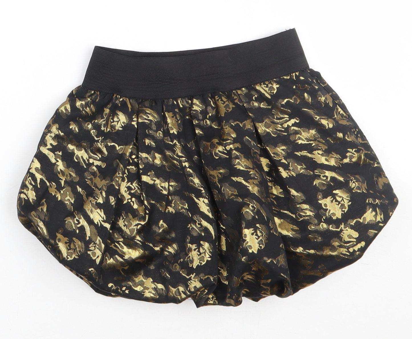 F&F Girls Gold Geometric Polyester A-Line Skirt Size 7-8 Years  Regular