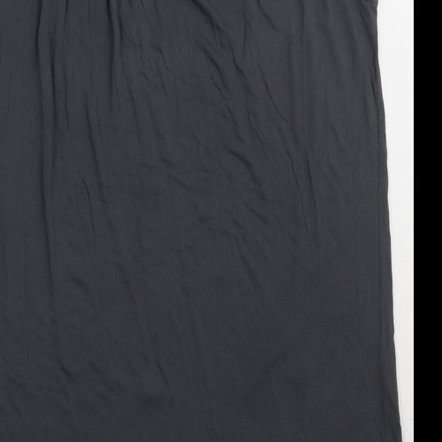 NEXT Womens Grey Polka Dot Viscose Basic Tank Size 12 Crew Neck - Sequin detail