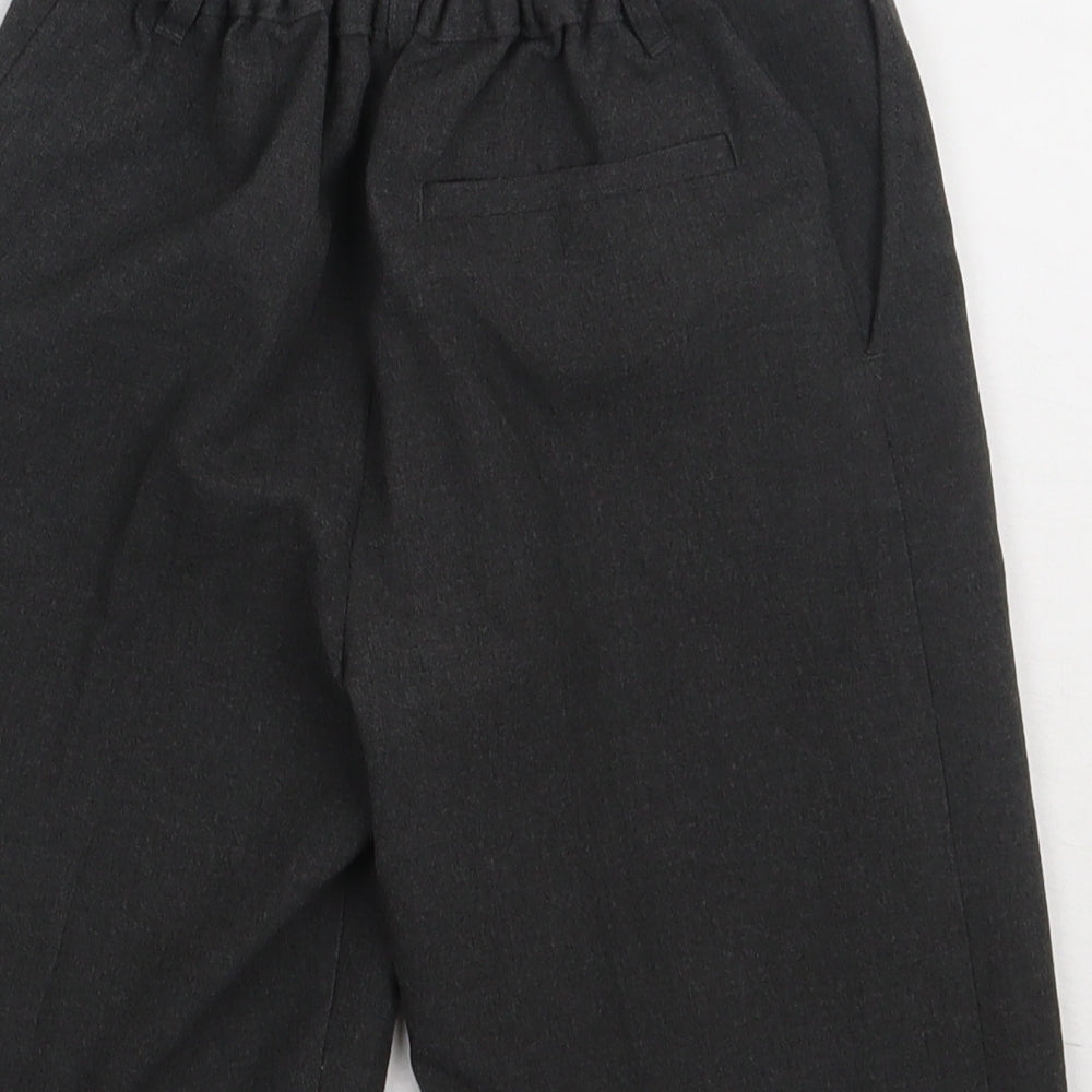 Marks and Spencer Girls Grey  Polyester Bermuda Shorts Size 9-10 Years  Regular Hook & Eye - school Wear