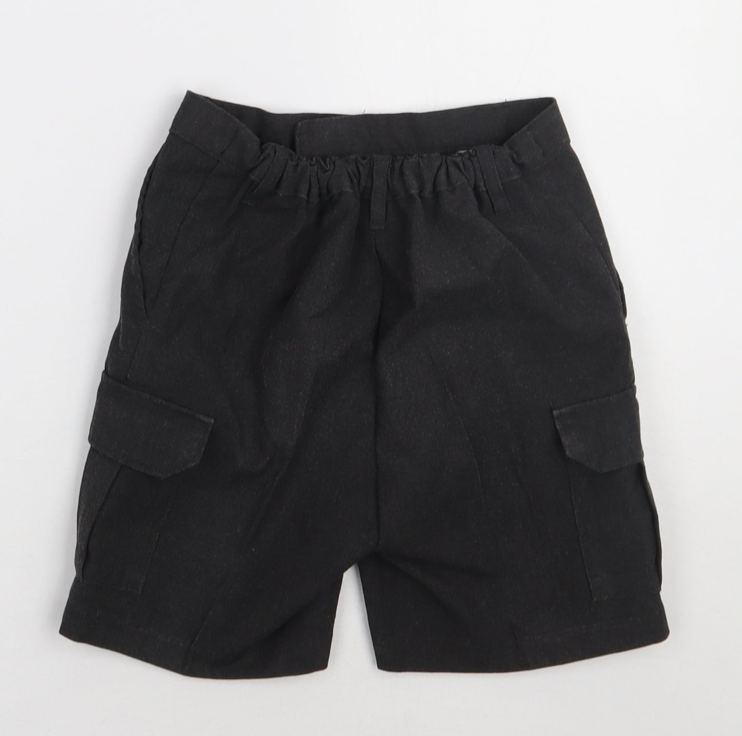 sainsburys Boys Grey  Polyester Cargo Shorts Size 10 Years  Regular Hook & Eye - school Wear