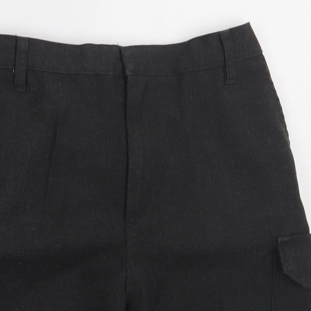 sainsburys Boys Grey  Polyester Cargo Shorts Size 10 Years  Regular Hook & Eye - school Wear