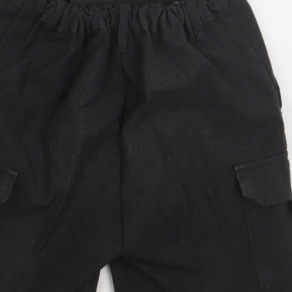 sainsburys Boys Grey  Polyester Cargo Shorts Size 10 Years  Regular Hook & Eye - school Wear