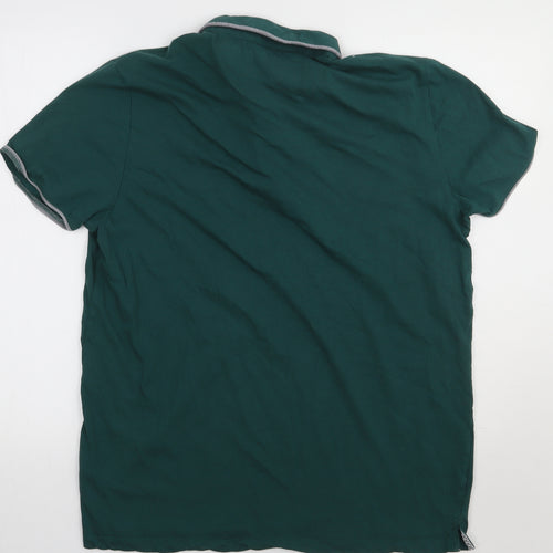 Matalan Mens Green  Cotton  Polo Size XL Collared Button