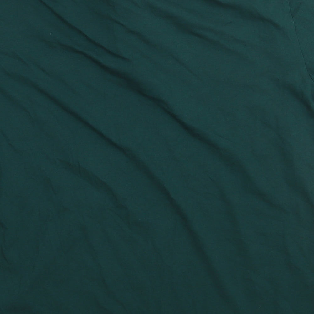 Matalan Mens Green  Cotton  Polo Size XL Collared Button