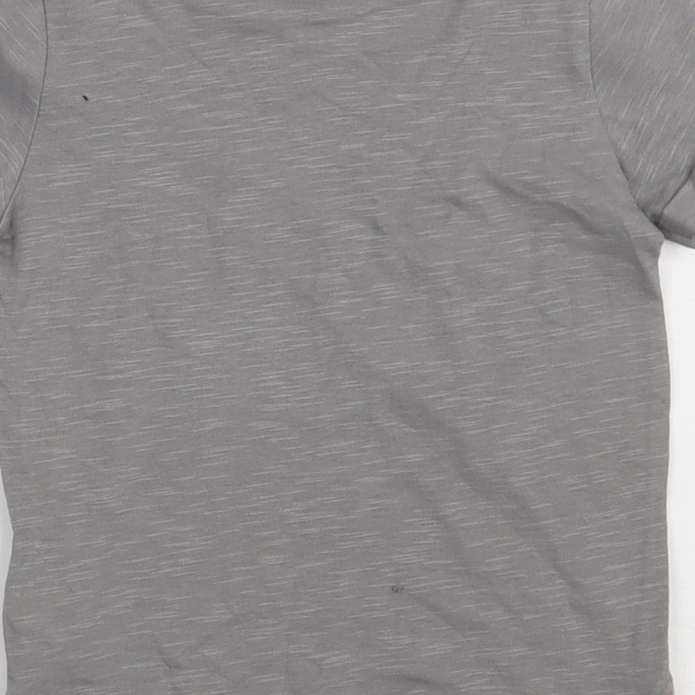 Mothercare Boys Grey  Cotton Basic T-Shirt Size 24 Months Crew Neck Pullover - I am the Future