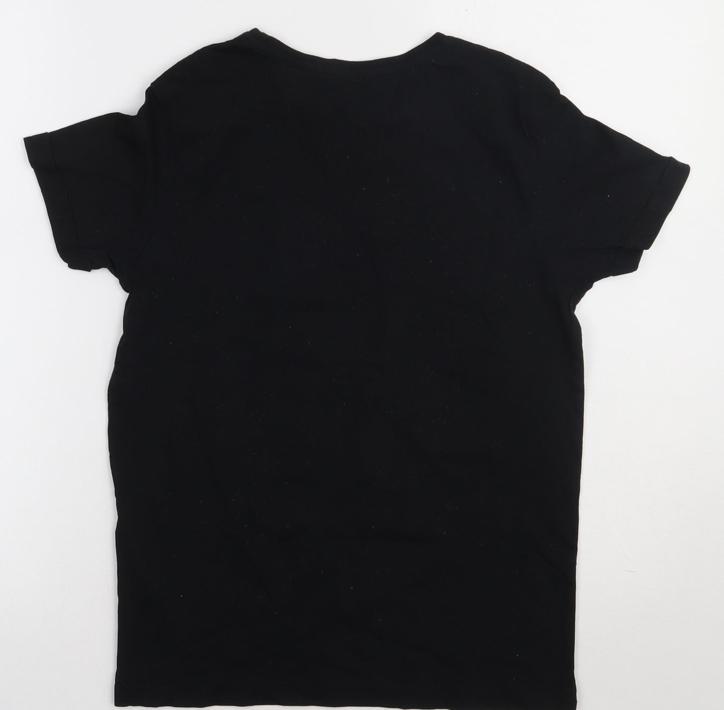 George Boys Black Camouflage Cotton Basic T-Shirt Size 11-12 Years Crew Neck Pullover - getting the hype