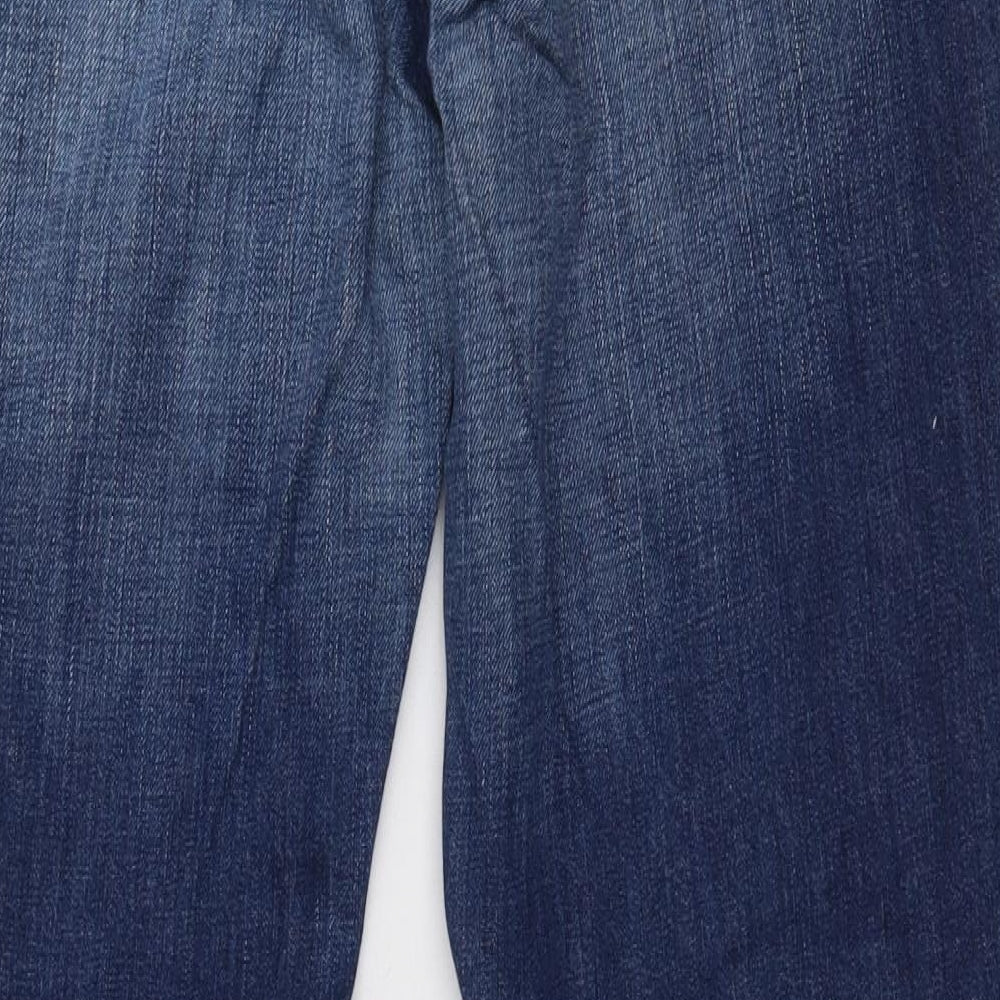 Lee Cooper Mens Blue  Cotton Straight Jeans Size 34 L34 in Regular Button