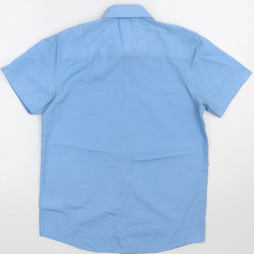 NEXT Boys Blue  Polyester Basic Button-Up Size 12 Years Collared Button - school Wear