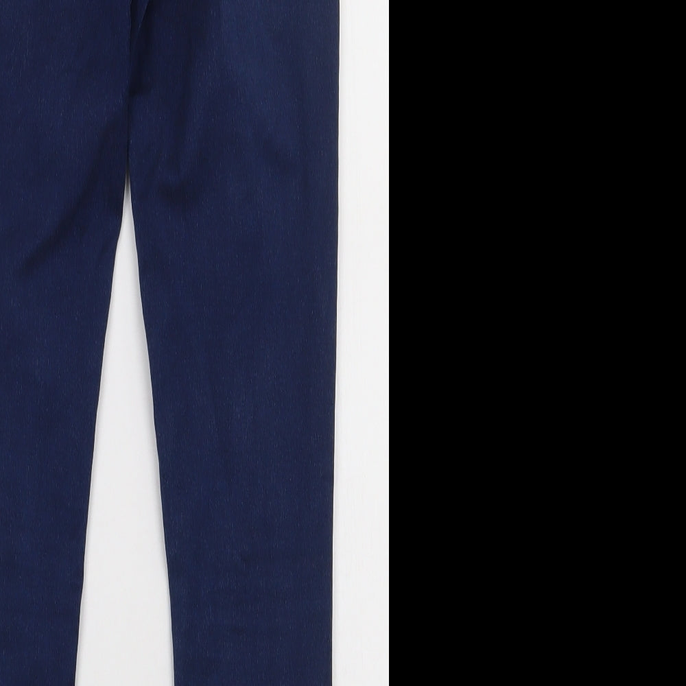 F&F Womens Blue  Cotton Jegging Trousers Size 10 L31 in Regular