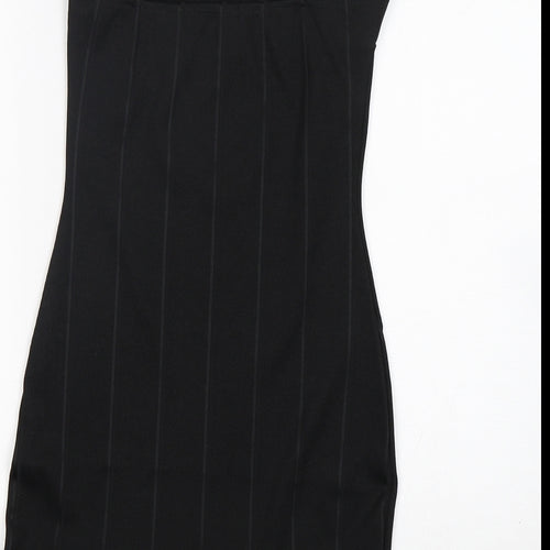 In the Style Womens Black  Polyester Mini  Size 8  Off the Shoulder
