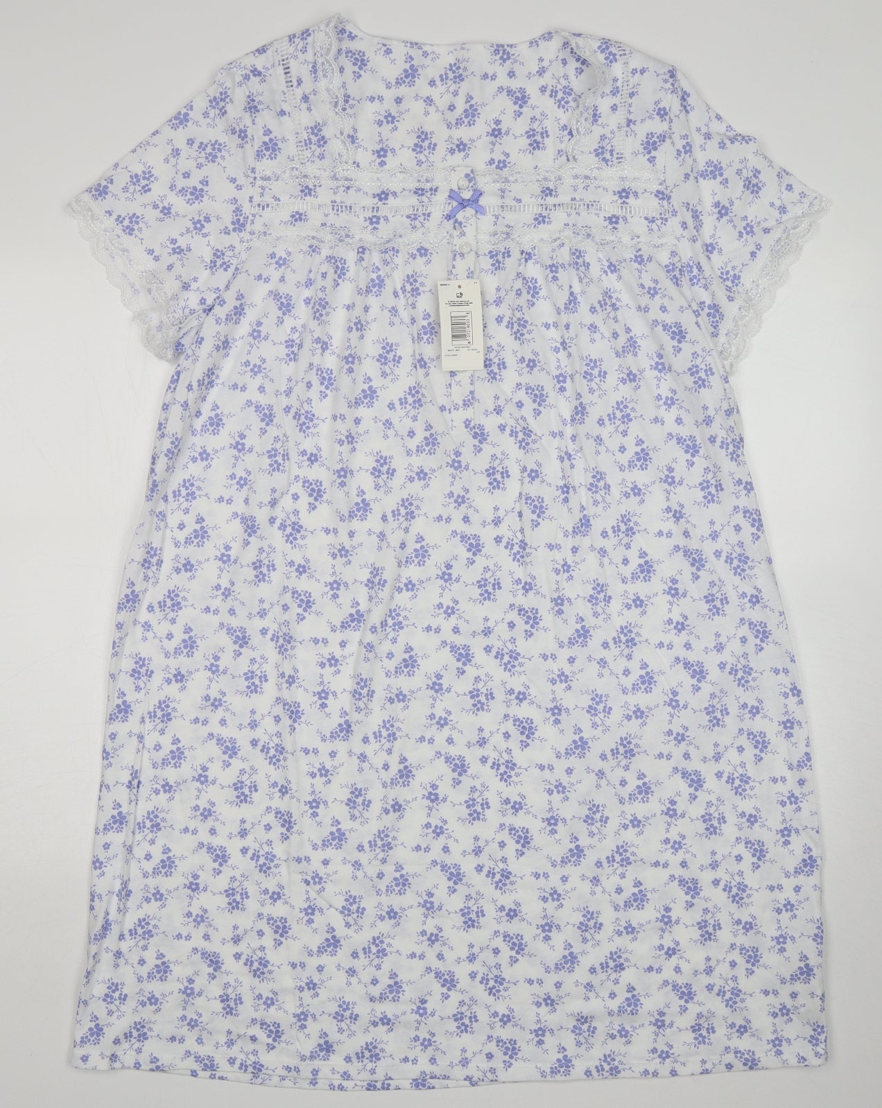 M&S Womens Multicoloured Floral Cotton  Dress Size 16