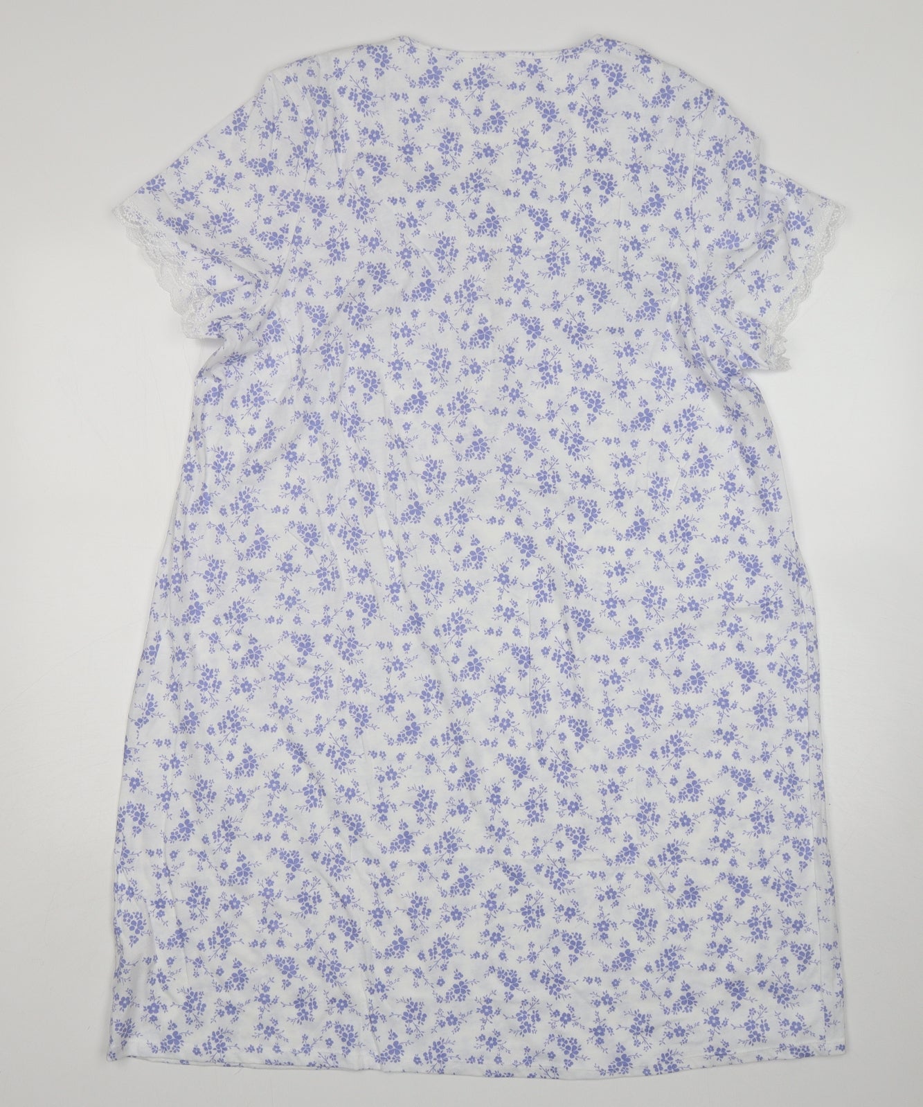 M&S Womens Multicoloured Floral Cotton  Dress Size 16