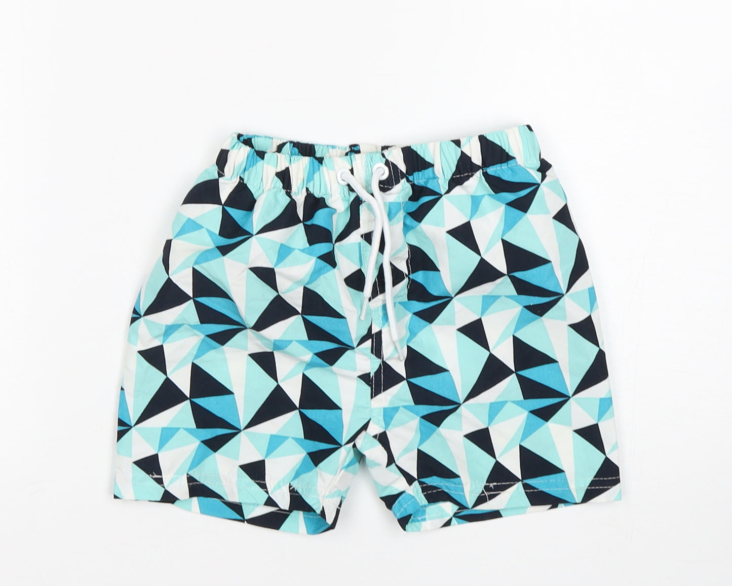 hullabaloo Boys Multicoloured Geometric Polyester Sweat Shorts Size 3-4 Years  Regular  - Swim Shorts
