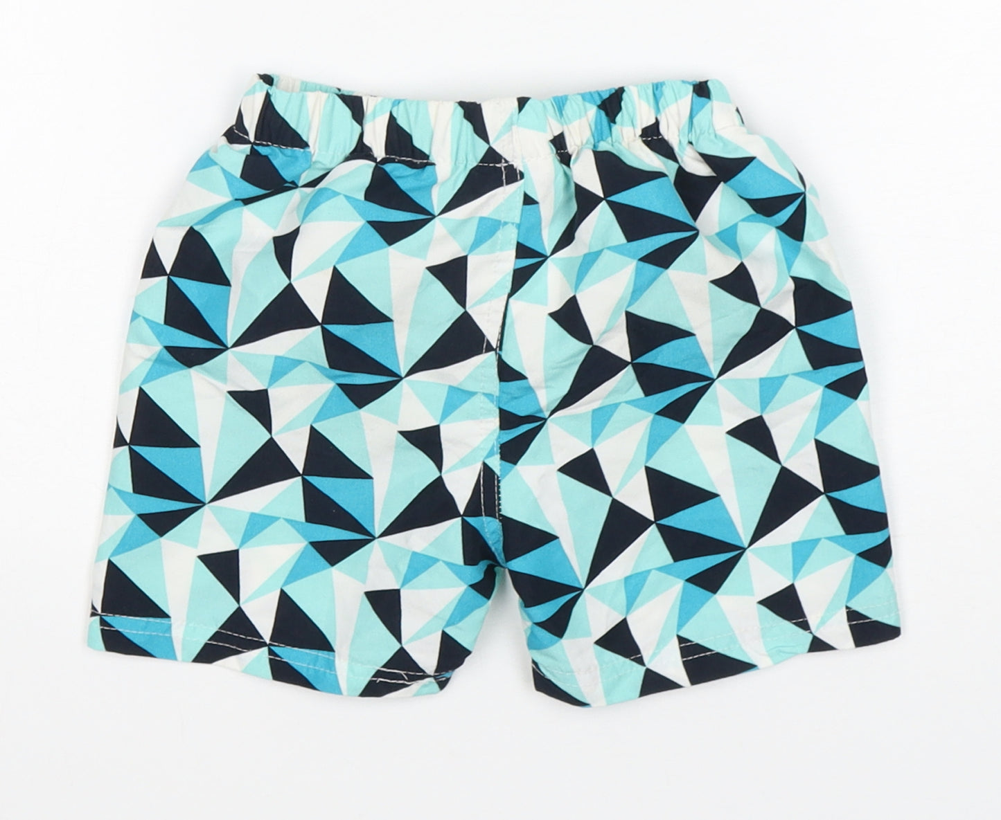 hullabaloo Boys Multicoloured Geometric Polyester Sweat Shorts Size 3-4 Years  Regular  - Swim Shorts