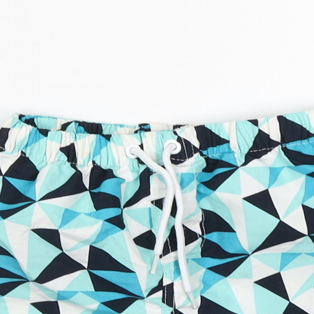 hullabaloo Boys Multicoloured Geometric Polyester Sweat Shorts Size 3-4 Years  Regular  - Swim Shorts
