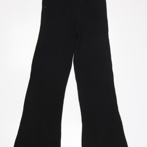 Misspap Womens Black  Viscose Sweatpants Trousers Size S L30 in Regular