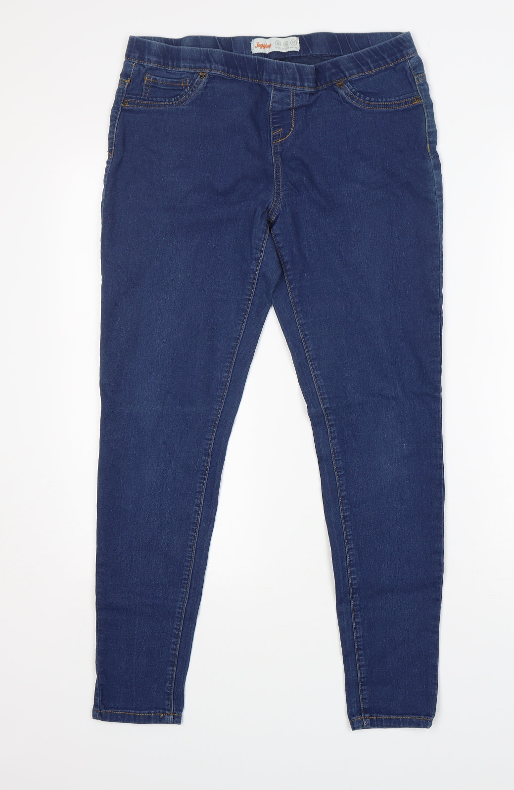 Primark Womens Blue  Cotton Jegging Jeans Size 16 L29 in Regular