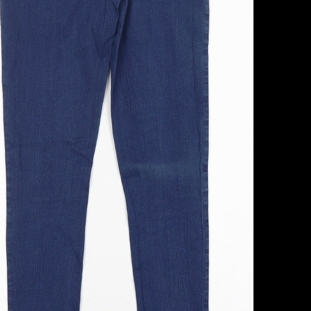 Primark Womens Blue  Cotton Jegging Jeans Size 16 L29 in Regular
