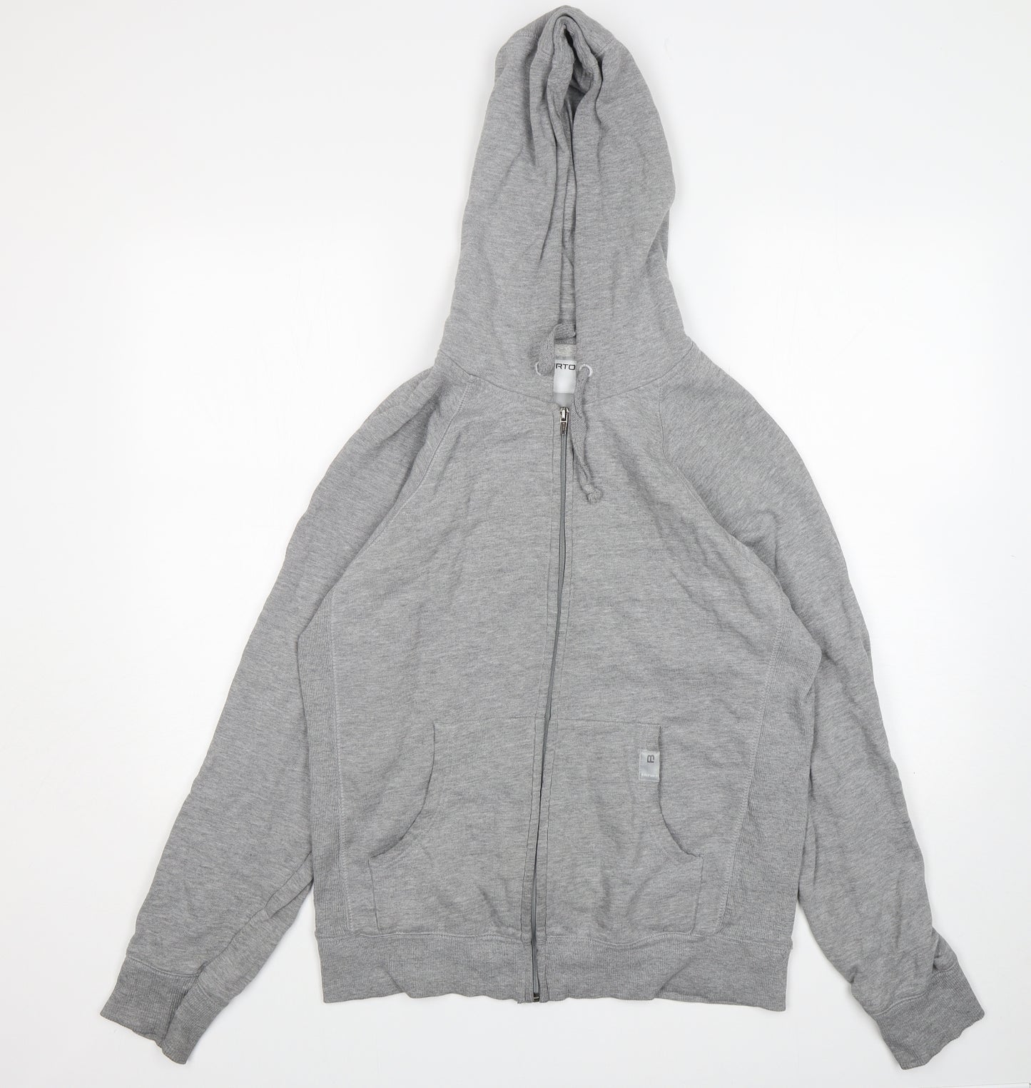 Burton  Mens Grey  Cotton Full Zip Hoodie Size L
