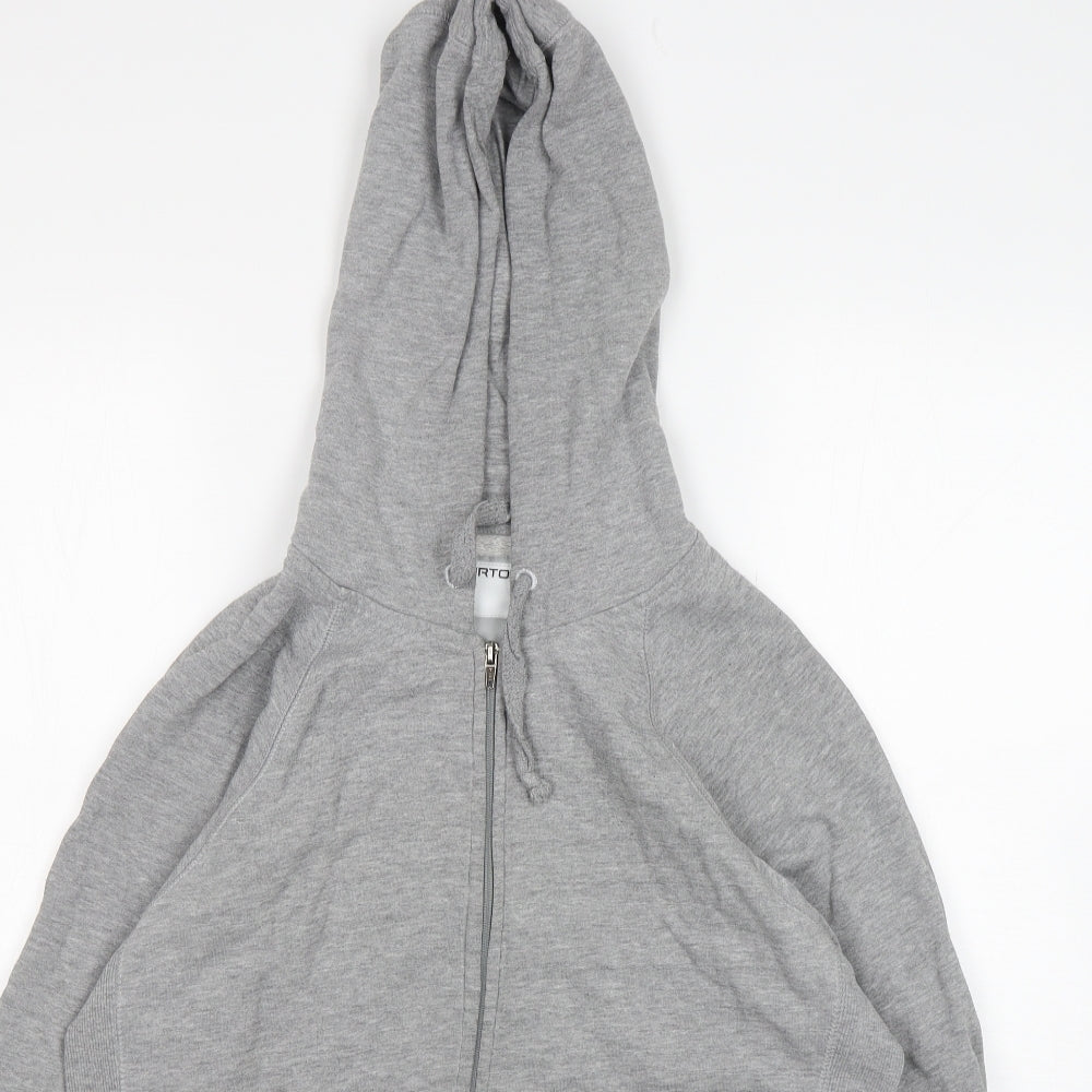 Burton  Mens Grey  Cotton Full Zip Hoodie Size L