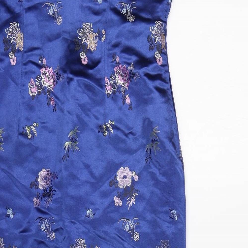 Palace Womens Multicoloured Floral Rayon Pencil Dress  Size 3XL  Round Neck