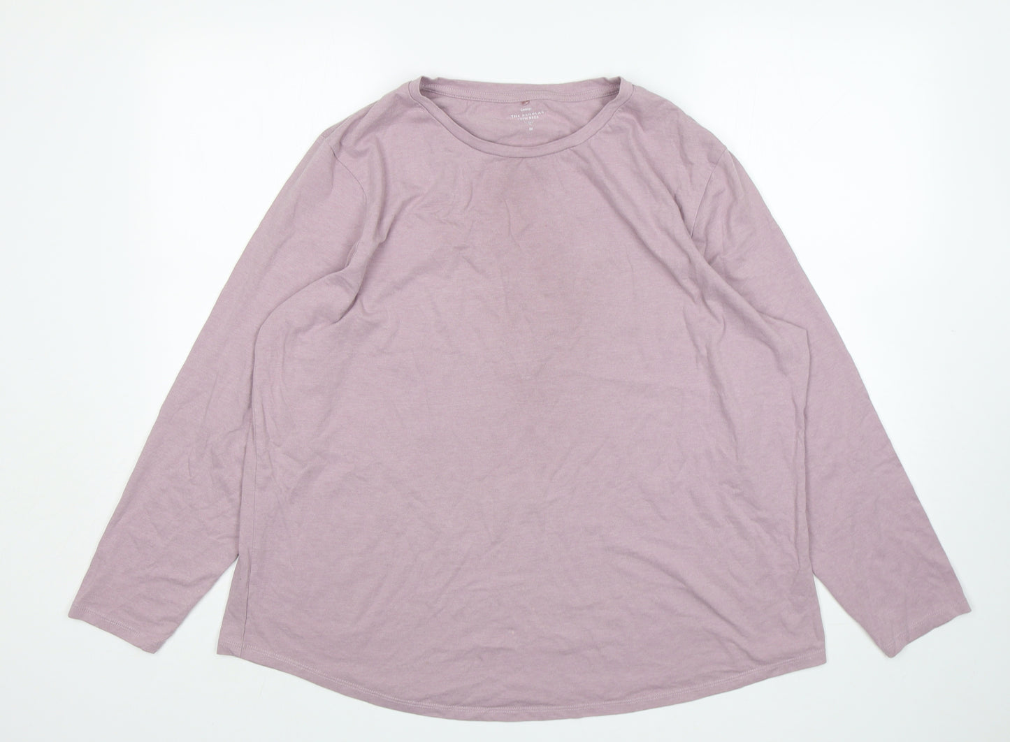 George Womens Pink  Cotton Basic T-Shirt Size 22 Round Neck