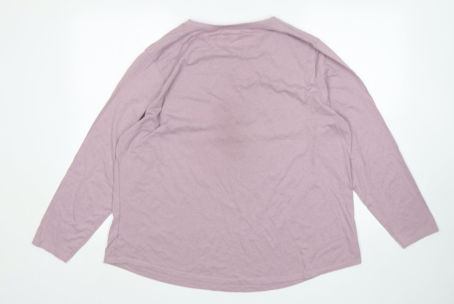 George Womens Pink  Cotton Basic T-Shirt Size 22 Round Neck