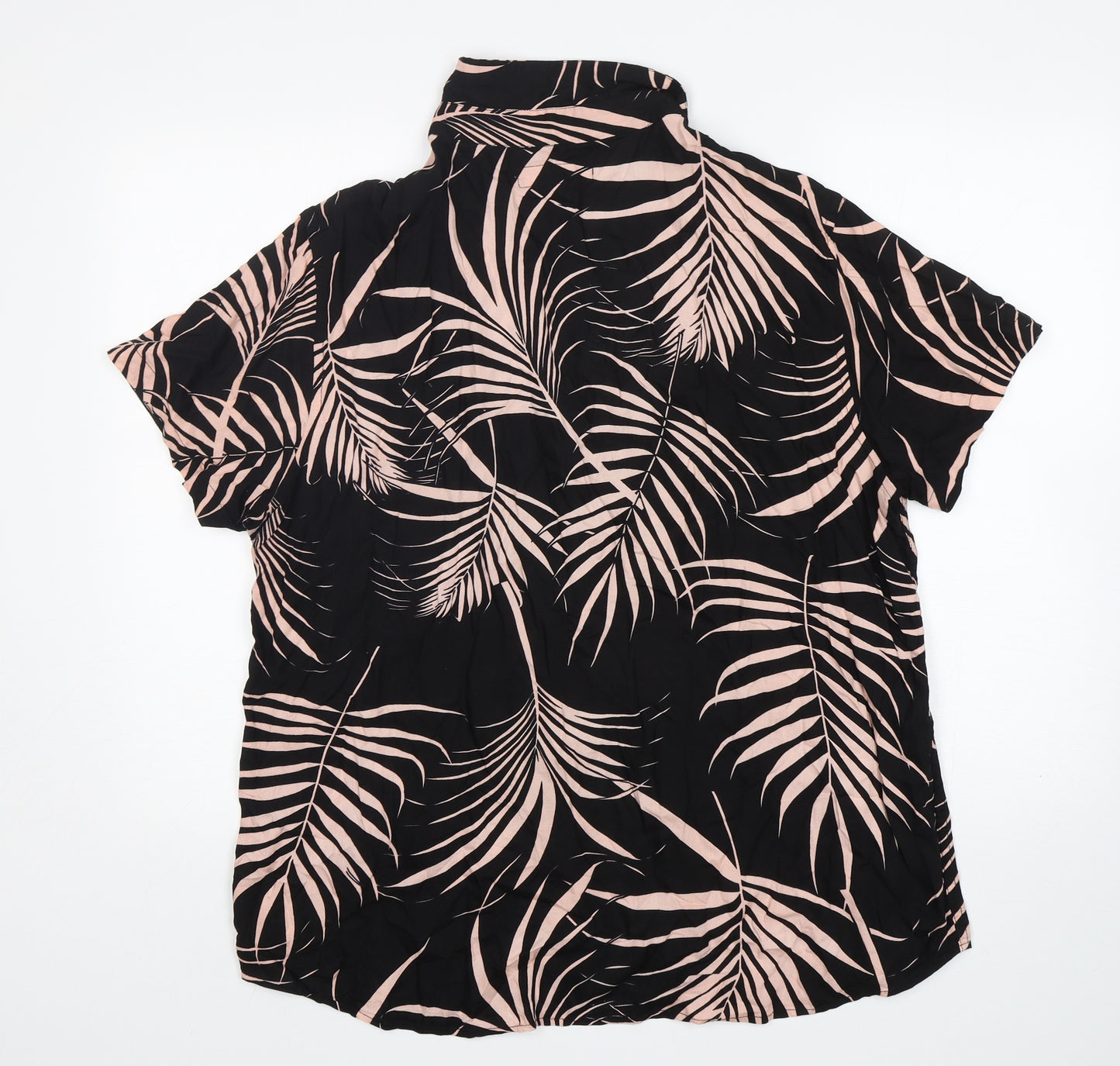 Cedar Wood State Mens Multicoloured Floral Viscose  Button-Up Size XL Collared