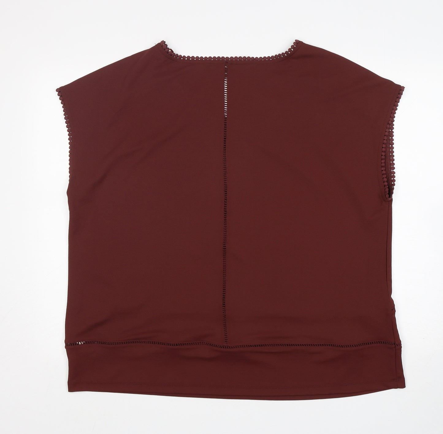 NEXT Womens Brown  Polyester Basic Blouse Size 20 Round Neck