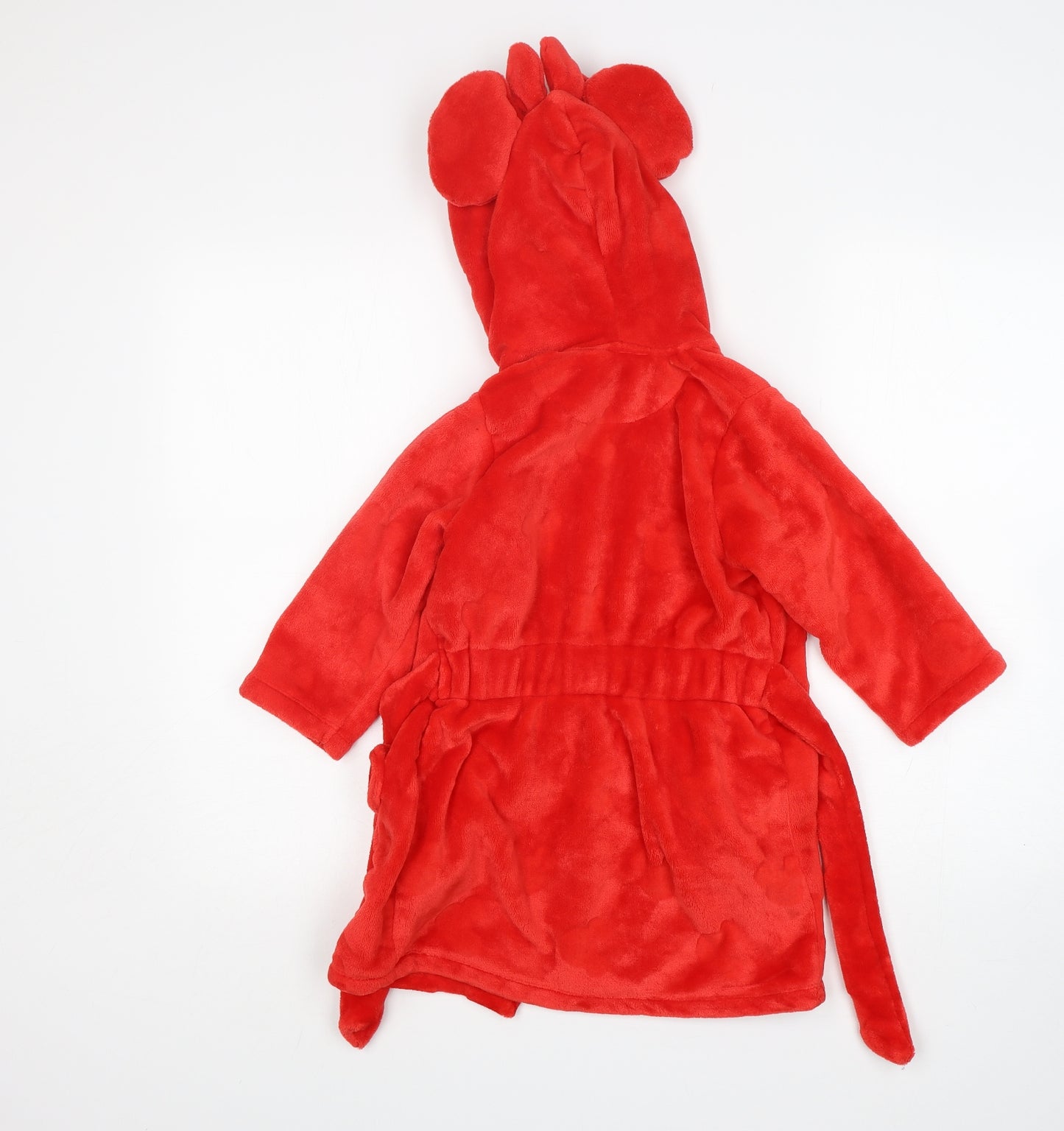 M&S Girls Red  Polyester  Gown Size 2-3 Years   - Minnie Mouse