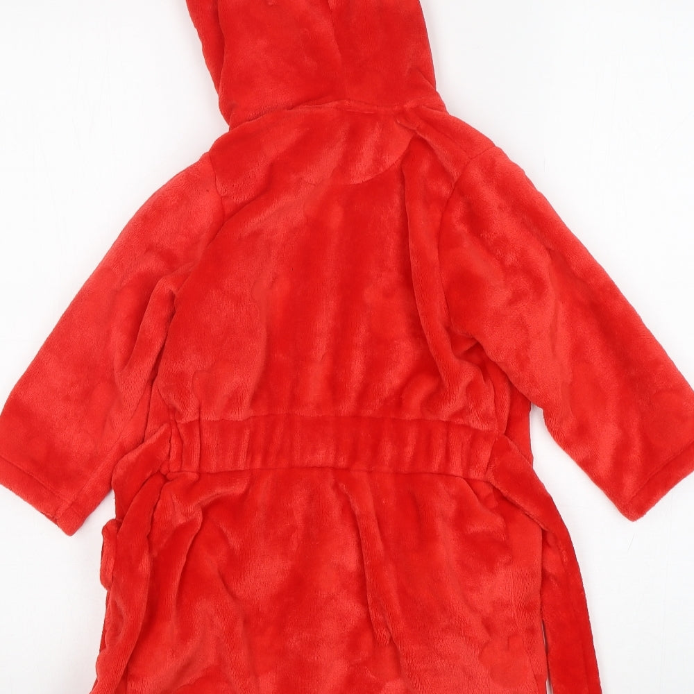 M&S Girls Red  Polyester  Gown Size 2-3 Years   - Minnie Mouse