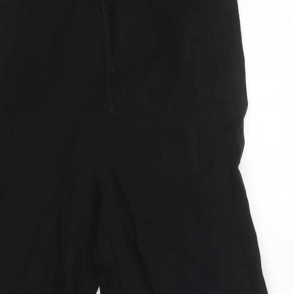 H&M Womens Black  Viscose Jogger Trousers Size S L28 in Regular Drawstring