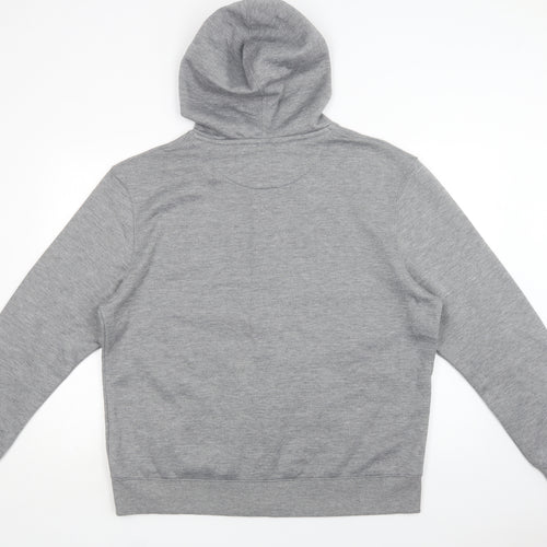 Matalan Mens Grey  Cotton Full Zip Hoodie Size 2XL