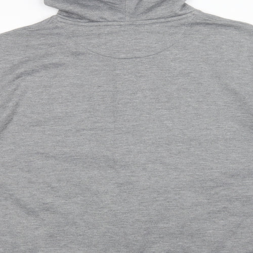 Matalan Mens Grey  Cotton Full Zip Hoodie Size 2XL