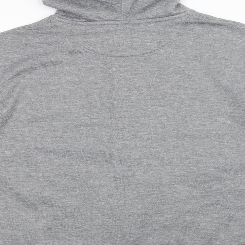 Matalan Mens Grey  Cotton Full Zip Hoodie Size 2XL