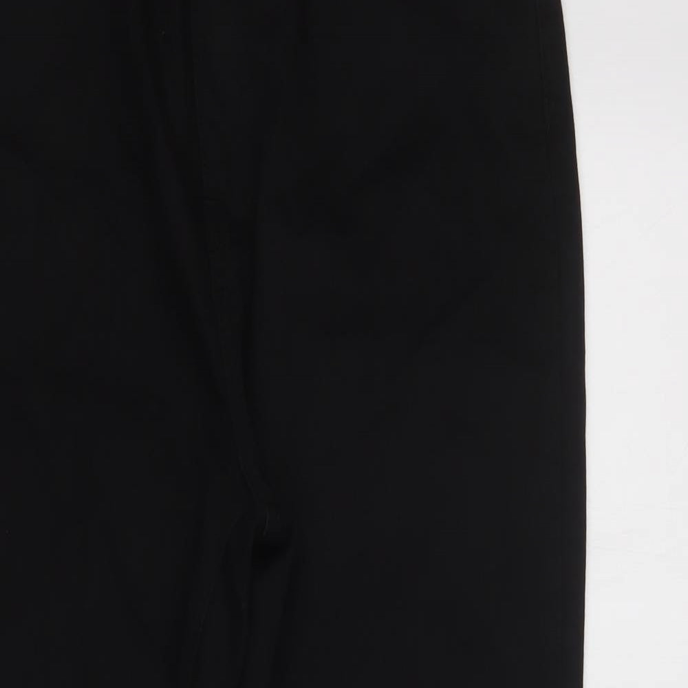 Boohoi Womens Black  Cotton Mom Jeans Size 16 L29 in Regular Button