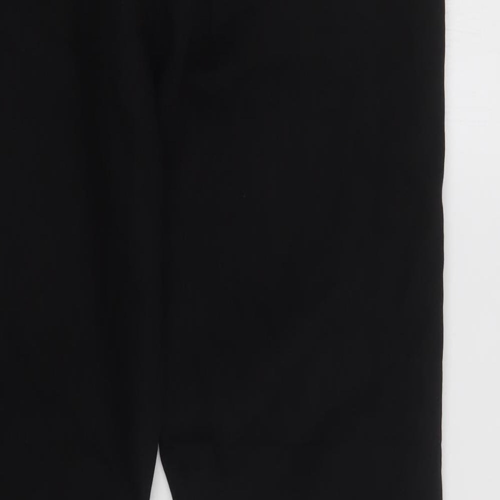 Boohoi Womens Black  Cotton Mom Jeans Size 16 L29 in Regular Button