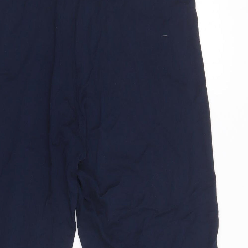 M&S Womens Blue  Viscose Chino Leggings Size 10 L21 in