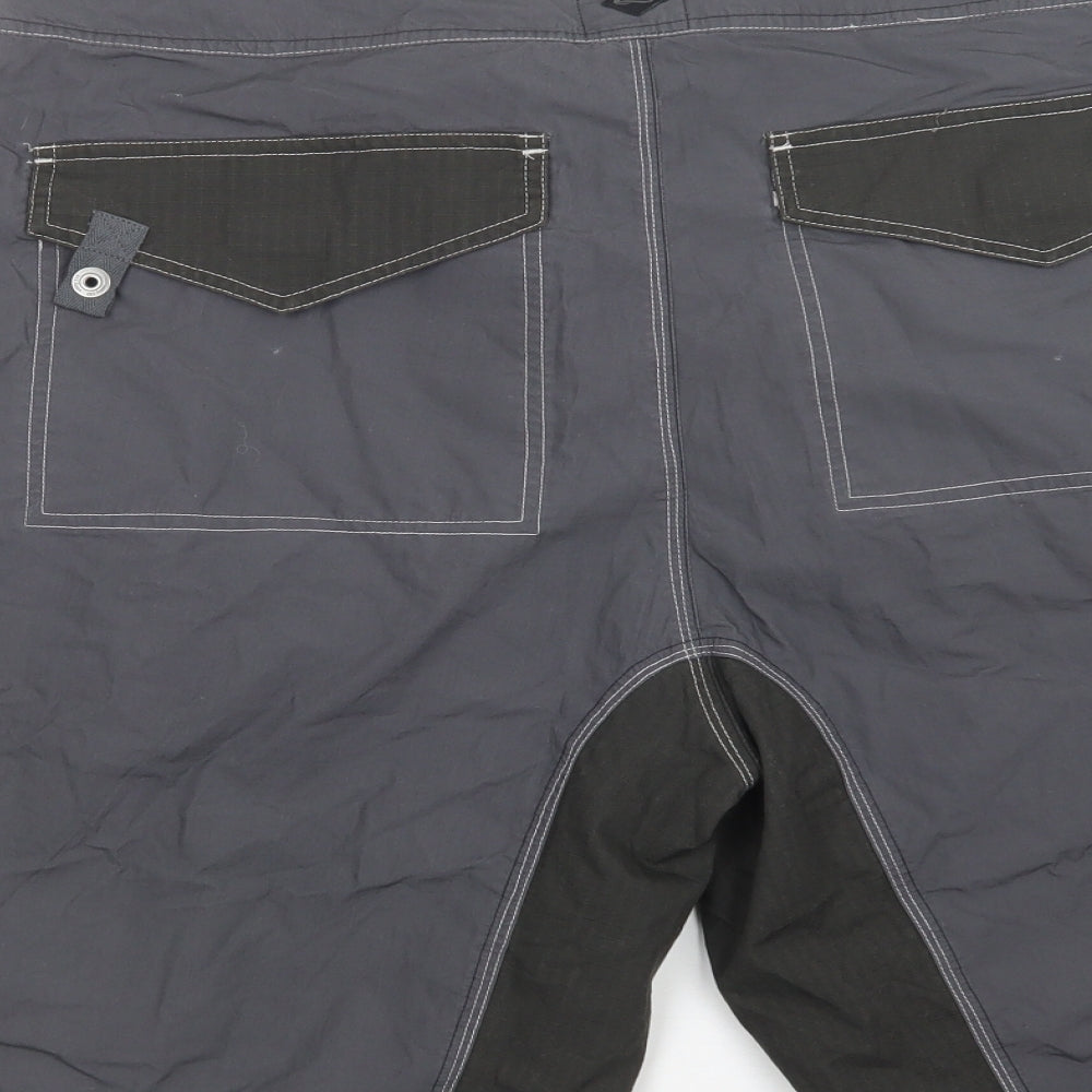 NEXT Mens Grey  Cotton Cargo Shorts Size 38 L12 in Regular Button