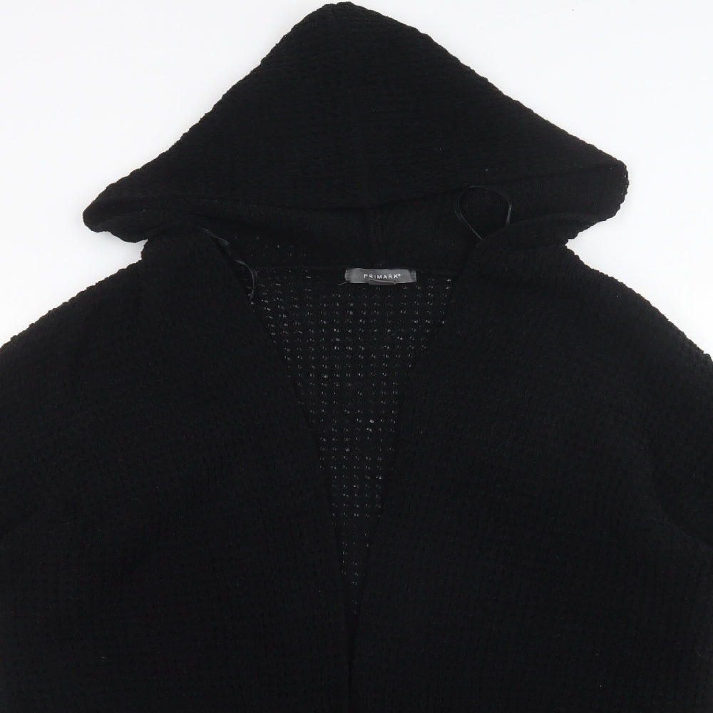 Primark Womens Black V-Neck  Polyester Cardigan Jumper Size S
