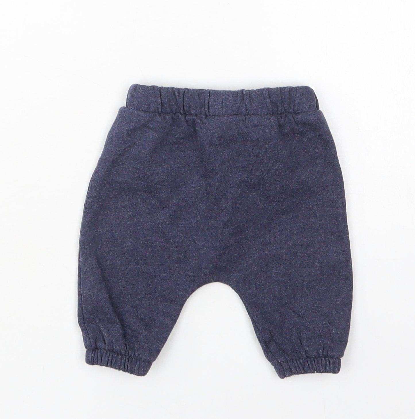 TU Baby Blue  Cotton Jogger Trousers Size 0-3 Months  Drawstring