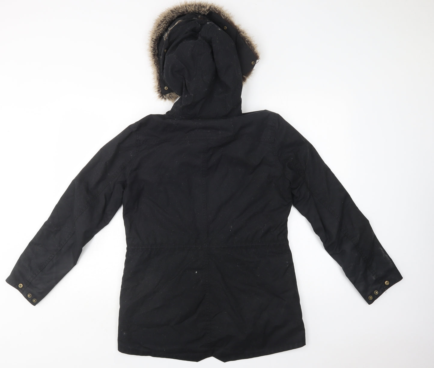 Barbour Womens Black   Parka Jacket Size 10  Zip